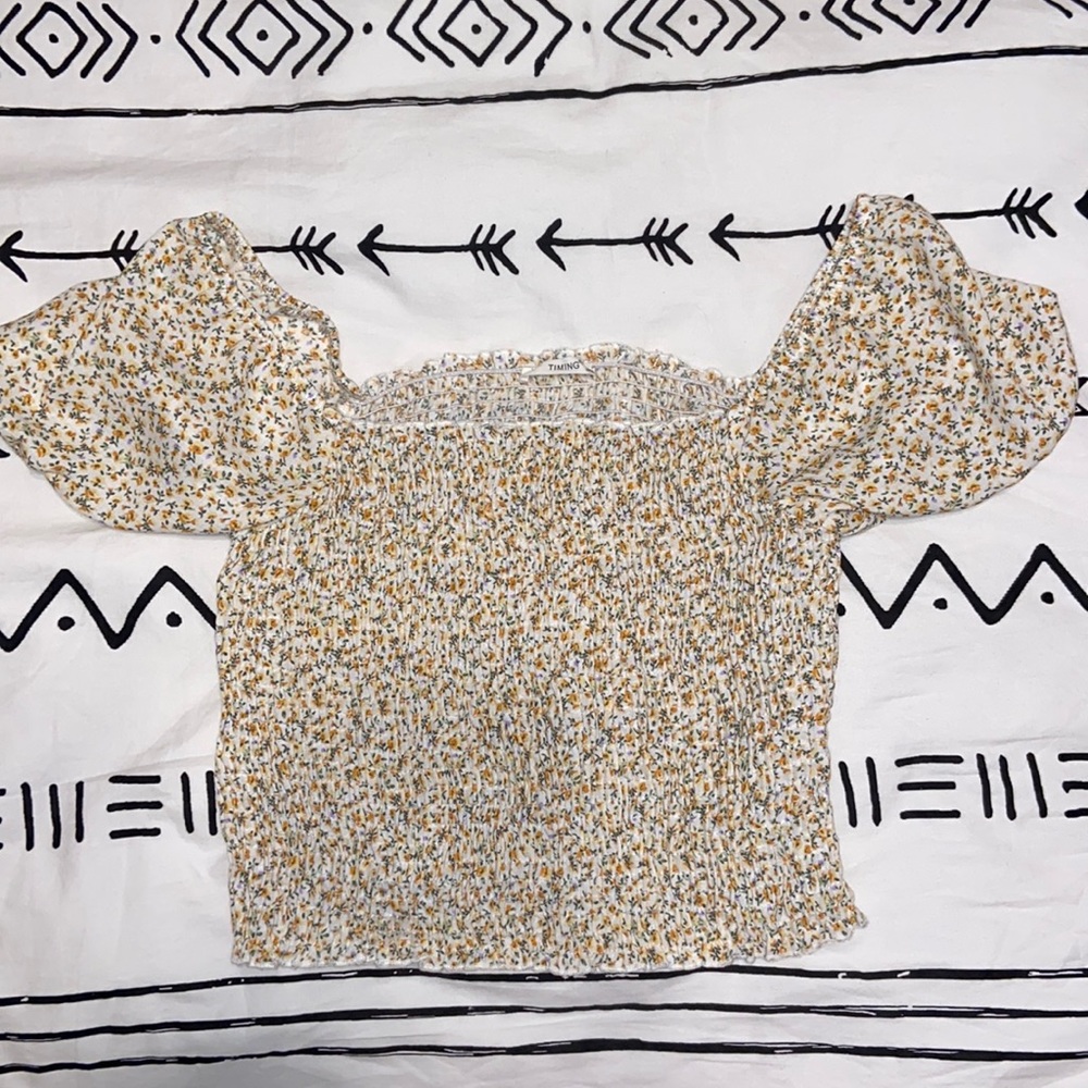 Floral Square neck top